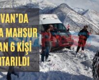 Şirvan’da Karda Mahsur Kalan 6 Kişi Kurtarıldı