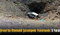 Şirvan’da Otomobil Şarampole Yuvarlandı: 5 Yaralı