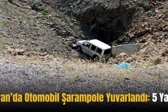 Şirvan’da Otomobil Şarampole Yuvarlandı: 5 Yaralı