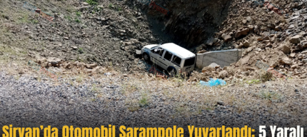 Şirvan’da Otomobil Şarampole Yuvarlandı: 5 Yaralı
