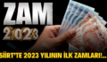 Siirt’te 2023 Yılının İlk Zamları!..