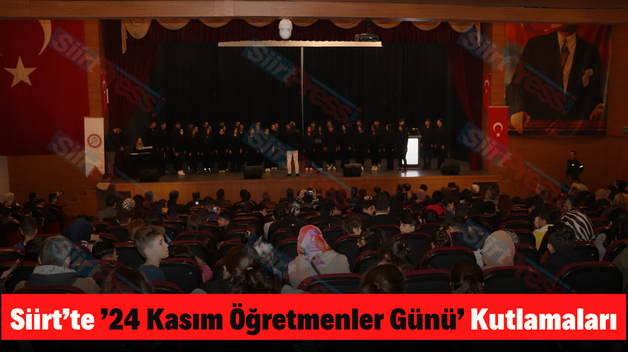 Siirt’te ’24 Kasım Öğretmenler Günü’ Kutlamaları