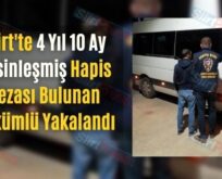 Siirt’te 4 Yıl 10 Ay Kesinleşmiş Hapis Cezası Bulunan Hükümlü Yakalandı