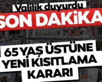 SİİRT’TE 65 YAŞ VE ÜSTÜ VATANDAŞLARA SOKAĞA ÇIKMA KISITLAMASI GETİRİLDİ