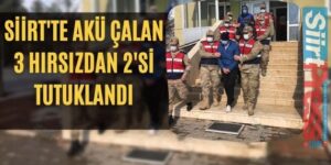 SİİRT’TE AKÜ ÇALAN 3 HIRSIZDAN 2’Sİ TUTUKLANDI