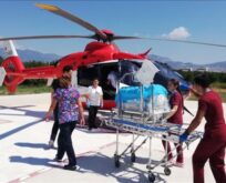 SİİRT’TE AMBULANS HELİKOPTER MİRAÇ BEBEK İÇİN HAVALANDI