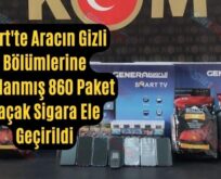 Siirt’te Aracın Gizli Bölümlerine Saklanmış 860 Paket Kaçak Sigara Ele Geçirildi