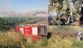 SİİRT’TE AYNI ANDA 2 ARAZİ’DE ÇIKAN YANGINA MÜDAHALE EDİLDİ