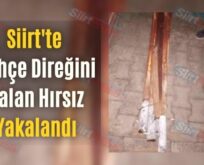 Siirt’te Bahçe Direğini Çalan Hırsız Yakalandı