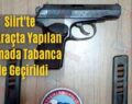 Siirt’te Bir Araçta Yapılan Aramada Tabanca Ele Geçirildi