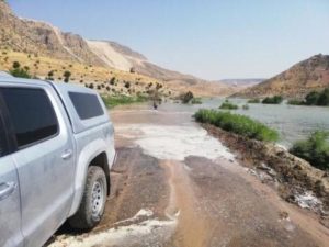 Siirt’te baraj kapaklarının açılması sonucu sular taştı. Bu sırada Botan