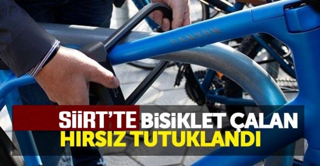 SİİRT’TE BİSİKLET ÇALAN HIRSIZ TUTUKLANDI