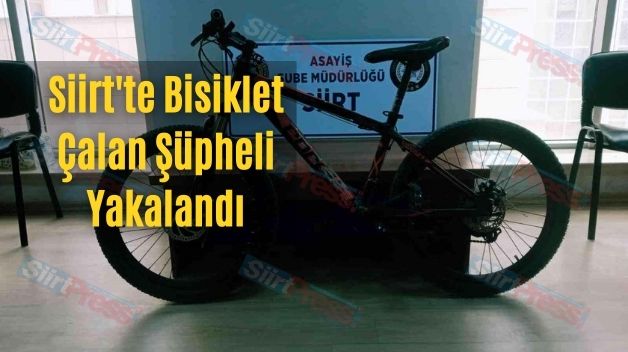 Siirt’te Bisiklet Çalan Şüpheli Yakalandı
