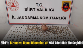 Siirt’te Bizans ve Roma Dönemine ait 940 Adet Obje Ele Geçirildi