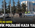 SİİRT’TE BU SEFER TRAFİK POLİSLERİ KAZA YAPTI!.