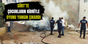 Siirt’te Çocukların Kibritle Oyunu Yangın Çıkardı