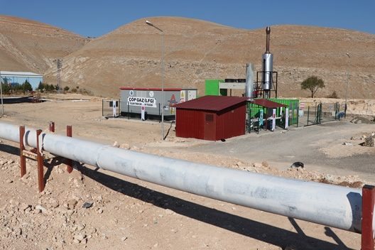 Siirt’te katı atık düzenli çöp depolama tesisinde kurulan biyogaz elektrik