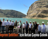 Siirt’te ‘Deprem Şehitleri’ İçin Botan Çayına Çelenk Bırakıldı