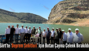 Siirt’te ‘Deprem Şehitleri’ İçin Botan Çayına Çelenk Bırakıldı