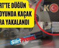 Siirt’te Düğün Konvoyunda Kaçak Sigara Yakalandı