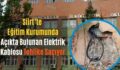 Siirt’te Eğitim Kurumunda Açıkta Bulunan Elektrik Kablosu Tehlike Saçıyor