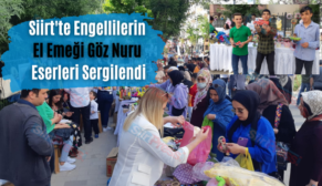 Siirt’te Engellilerin El Emeği Göz Nuru Eserleri Sergilendi