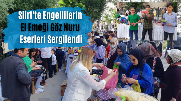 Siirt’te Engellilerin El Emeği Göz Nuru Eserleri Sergilendi