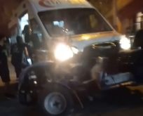 HASTA ALMAYA GİDEN AMBULANS İLE PAT PAT ÇARPIŞTI: 1 YARALI