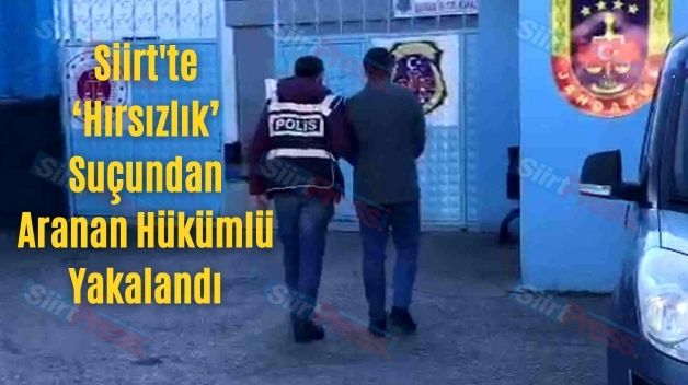 Siirt’te ‘Hırsızlık’ Suçundan Aranan Hükümlü Yakalandı