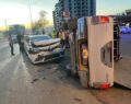 SİİRT’TE İKİ ARAÇ KAFA KAFAYA ÇARPIŞTI: 3 YARALI