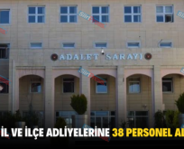 SİİRT’TE İL VE İLÇE ADLİYELERİNE 38 PERSONEL ALINACAK