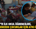 SİİRT’TE İLK OKUL ÖĞRENCİLERİ, DEPREMZEDE ÇOCUKLAR İÇİN ATKI ÖRDÜ