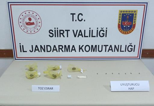 SİİRT’TE JANDARMADAN UYUŞTURUCU TACİRLERİNE GEÇİT YOK