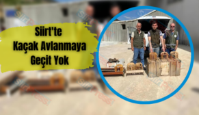 Siirt’te Kaçak Avlanmaya Geçit Yok