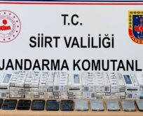 SİİRT’TE KAÇAK CEP TELEFONU İLE KAÇAK SİGARA ELE GEÇİRİLDİ