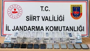 SİİRT’TE KAÇAK CEP TELEFONU İLE KAÇAK SİGARA ELE GEÇİRİLDİ