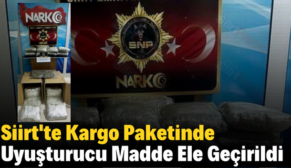 Siirt’te Kargo Paketinde Uyuşturucu Madde Ele Geçirildi