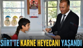 SİİRT’TE KARNE HEYECANI YAŞANDI