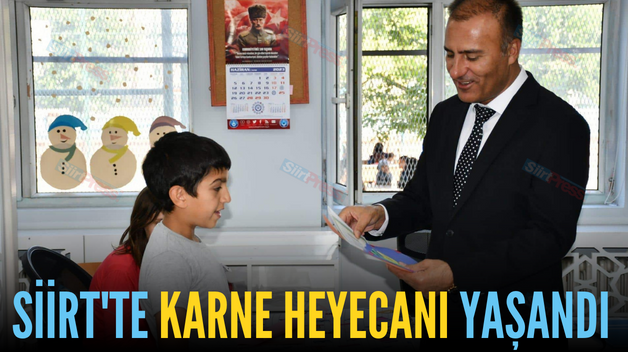 SİİRT’TE KARNE HEYECANI YAŞANDI