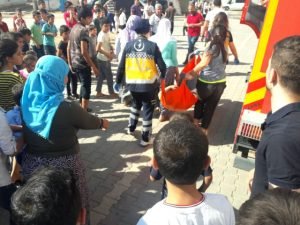 Siirt TOKİ konutlarında çıkan yangın, itfaiye ekiplerinin müdahalesi sonucu söndürüldü.