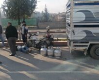 Siirt’te LPG Tüpü Taşıyan Motosiklet İle Pikap Çarpıştı: 1 Yaralı