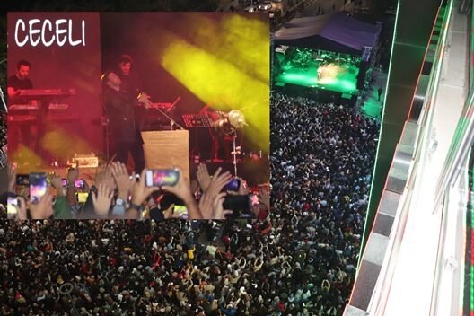 Siirt’te bir alış-veriş merkezi tarafından organize edilen etkinlikte sahne alan
