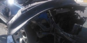 SİİRT’TE OTOMOBİL KAMYONLA ÇARPIŞTI: 1 YARALI