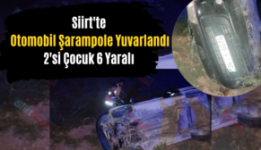 Siirt’te Otomobil Şarampole Yuvarlandı: 2’si Çocuk 6 Yaralı