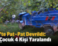 Siirt’te Pat-Pat Devrildi: 2’si Çocuk 4 Kişi Yaralandı