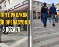 Siirt’te PKK/KCK Terör Operasyonu: 5 Gözaltı