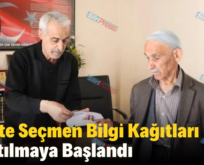 Siirt’te Seçmen Bilgi Kağıtları Dağıtılmaya Başlandı