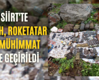 Siirt’te Silah, Roketatar Ve Mühimmat Ele Geçirildi