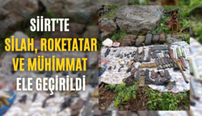 Siirt’te Silah, Roketatar Ve Mühimmat Ele Geçirildi