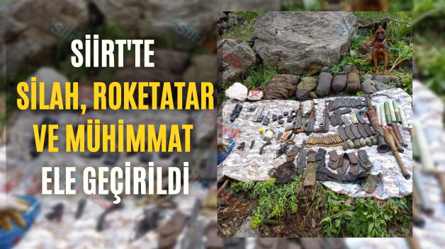 Siirt’te Silah, Roketatar Ve Mühimmat Ele Geçirildi